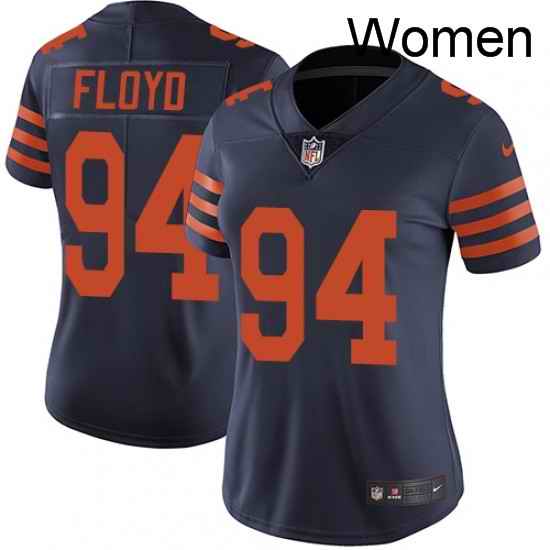Womens Nike Chicago Bears 94 Leonard Floyd Elite Navy Blue Alternate NFL Jersey